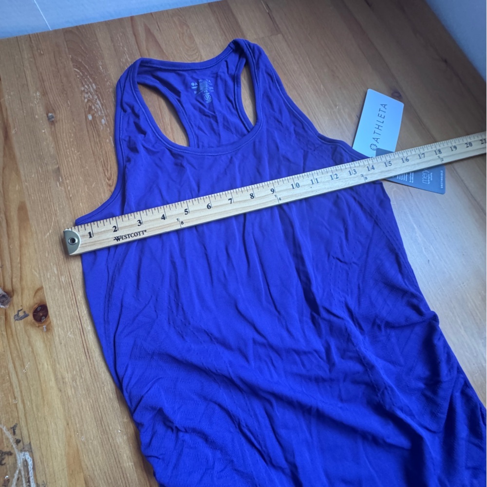 Athleta speedlight purple racer back tank top NWT size Xs - Picture 9 of 16